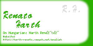 renato harth business card